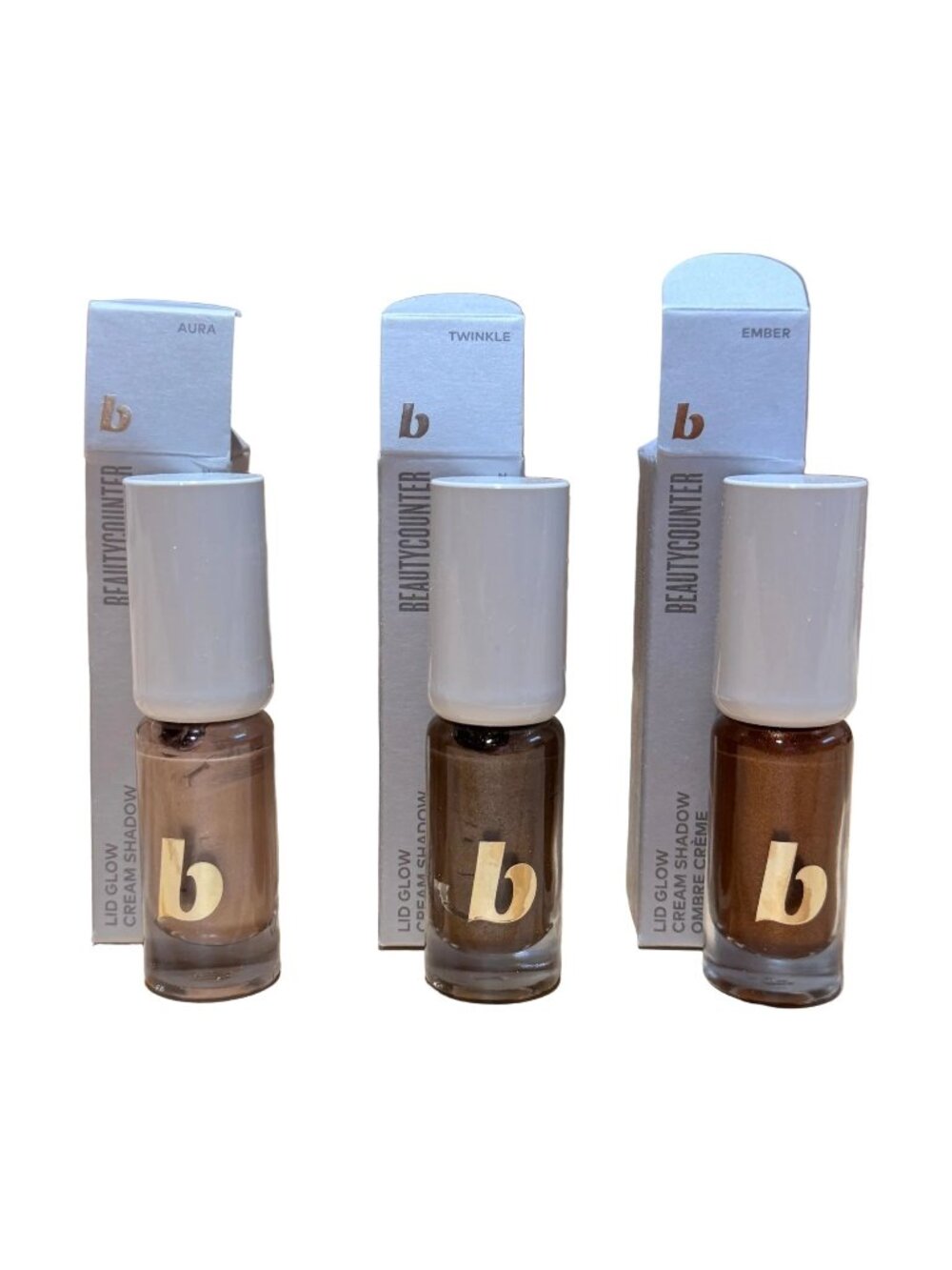 Beauty Counter Cream Eyeshadow - Set of 3 - AURA, EMBER & TWINKLE  5ml - New In
